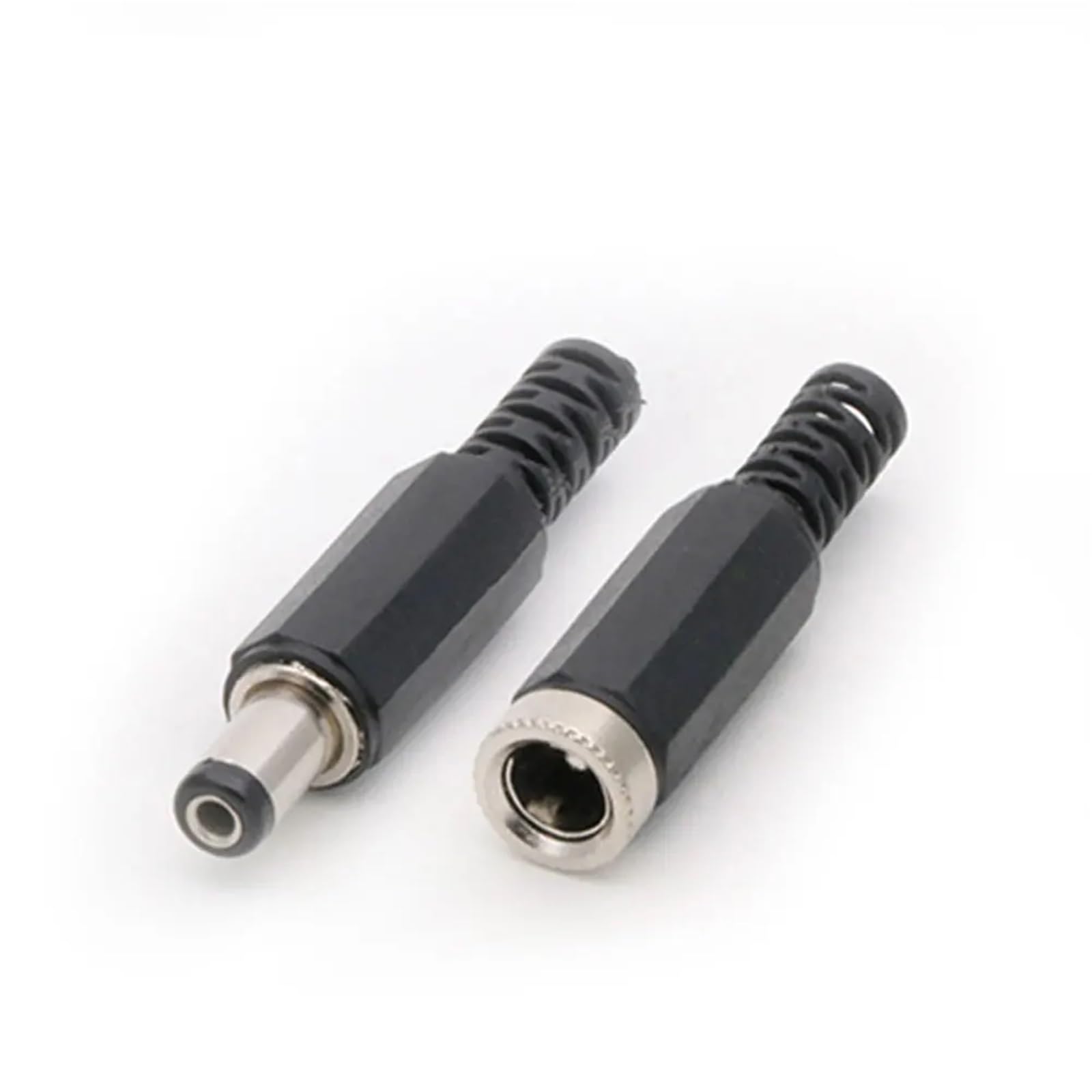 10 Stück DC-Stecker 2,1 x 5,5 mm Strombuchse Steckverbinder 5,5 x 2,1 männlich und weiblich(10xF)