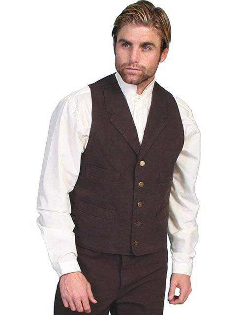 Scully Rangewear Men's Rangewear Walnut Frontier Vest Walnut XXX-Large