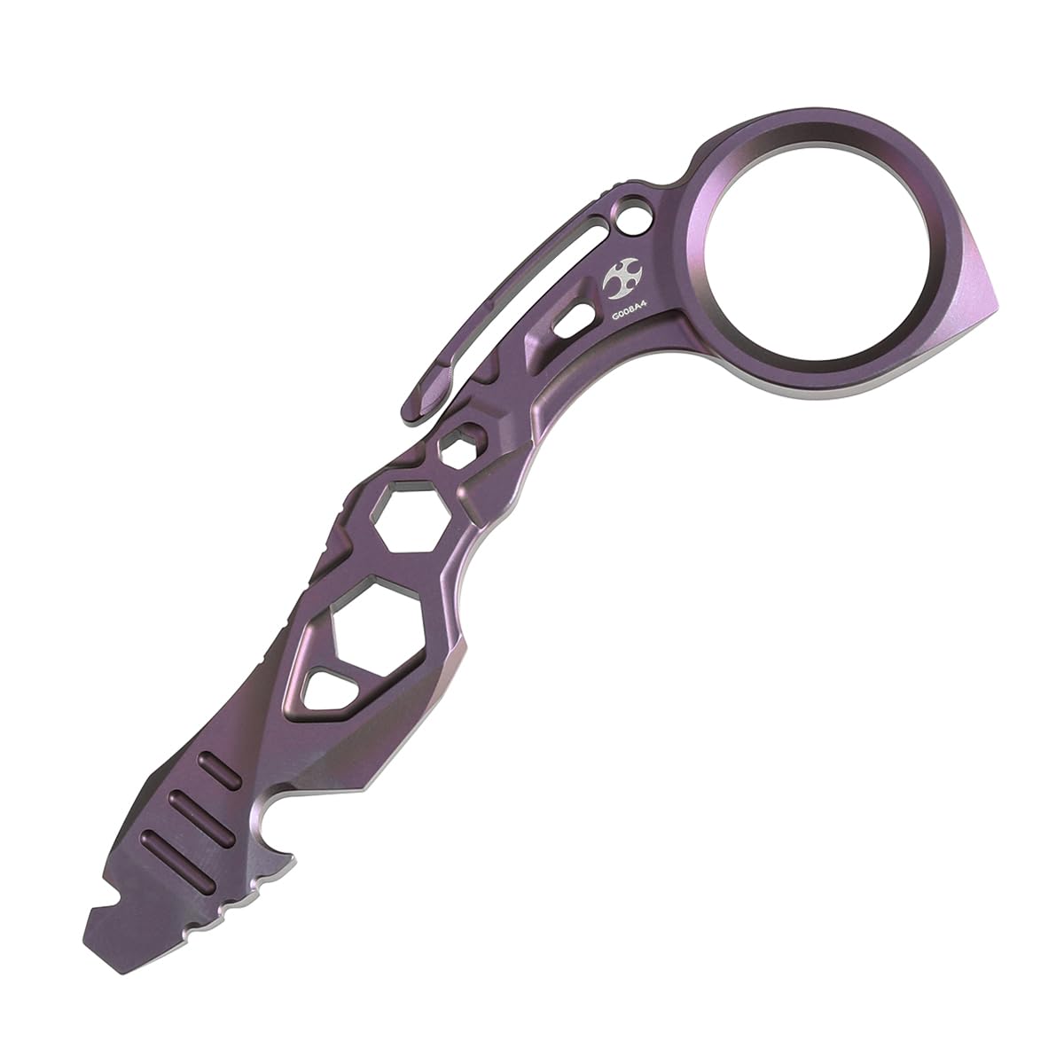 カツルミ　Pray KANSEPT PryMate Purple Anodized Titanium Pry Bar Multitool with