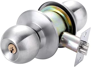 Veemoon 1 Peça Maçanetas De Fechadura De Porta Maçanetas Para Fechadura De Porta Interior Privacidade Fechaduras De Porta Deslizante Maçanetas De Quarto Redondas Maçanetas De Porta