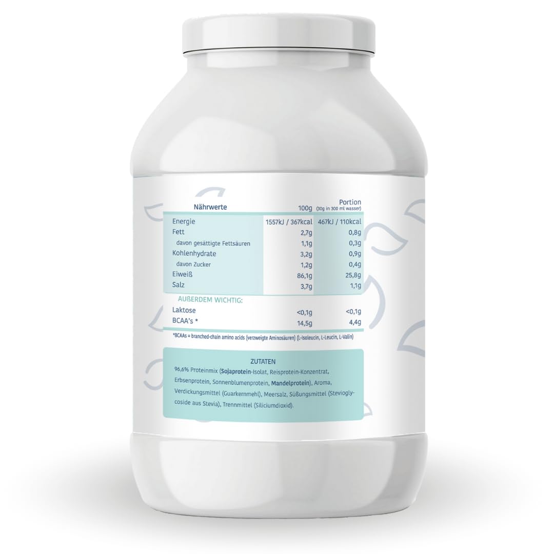Mighty Elements Veganes Protein Pulver Neutral 1kg - Geschmacksneutral, 85% pflanzliches Eiweiß, 5k-Proteinpulver, zum Backen & Kochen, ohne Gluten, Laktose & Milcheiweiß