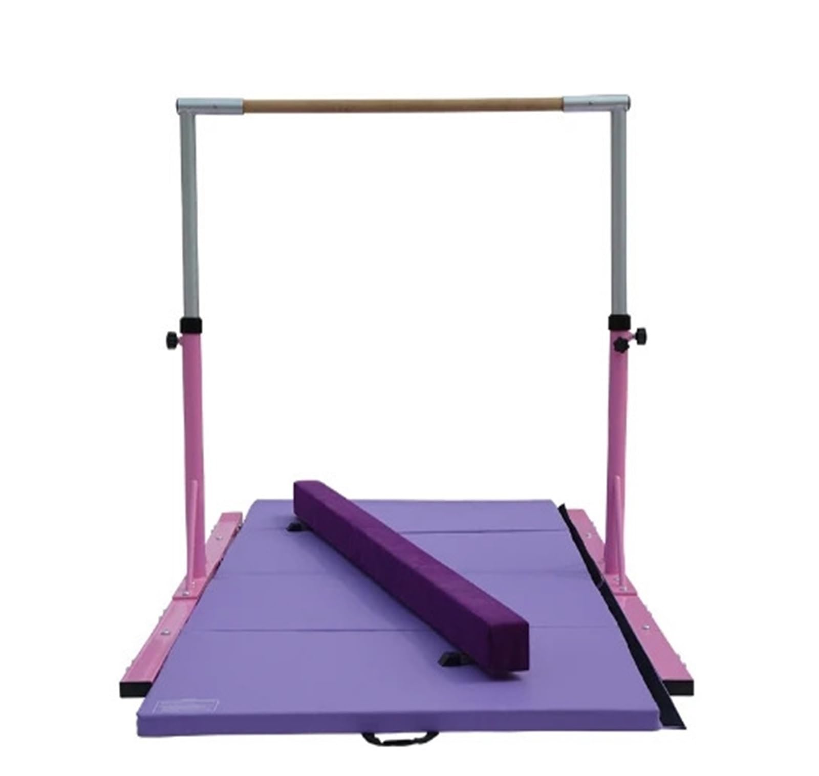 Barra Orizzontale for Ginnastica for Bambini con Cuscino e Trave di Equilibrio Sbarra da Ginnastica