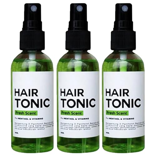 Cuidado de cabello a base de hierbas en aerosol esencial de aceite, crecimiento de acondicionamiento de acondicionamiento de aceite, fortalecedor, nutrición para mejorar el brillo (3Pcs)