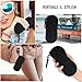 MoKo Eyeglass Soft Case, Zippered Neoprene Sunglasses Pouch with Clip for Men Women - Black