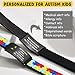 Kids Personalized Medical ID Bracelet-Silicone Autism Allergy Seizure Cute ID Wristband with Medical Alert Badge for Kids Toddler Children in Case of Emergency Bracelets if Lost (5.1''-6.5'')