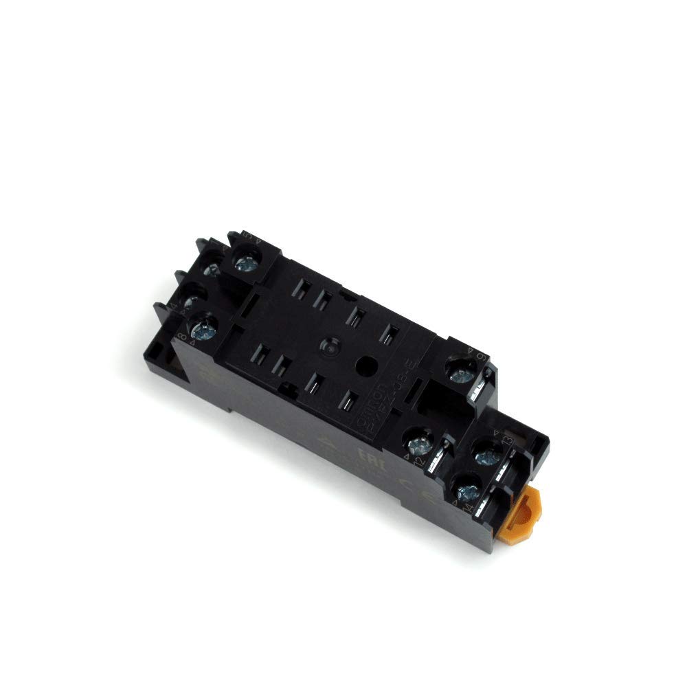 OMRON PYFZ-08-E 10 AMPS, 2 Poles, DIN Rail Mount, Finger Protection, for My(S) Series Power RELAYS, Screw TERMINALS, Socket