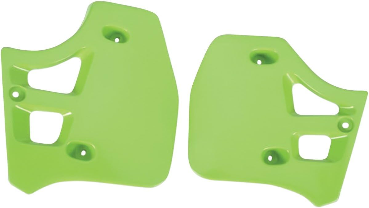Radiator Cover Green for Kawasaki KX 250 500 88-02