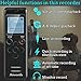 136GB Digital Voice Recorder Voice Activated Recorder for Lectures Meetings - aiworth 9860 Hours Sound Audio Recorder Dictaphone Recording Device with Playback,MP3 Player,Password,Variable Speed.