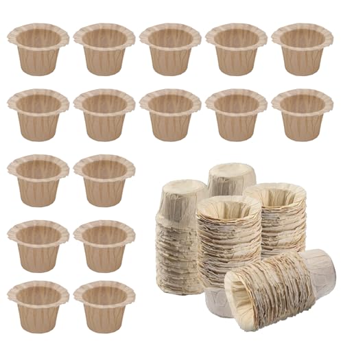 SQXBK 100PCS 51x31mm Log Colour Disposable Coffee Filter Papers Funnel Mesh Cup Filter Paper Suitable for Reusable or Disposable Minimalist Cup