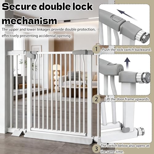 Barrière de sécurité double verrouillage extensible et robuste pour animaux - 7