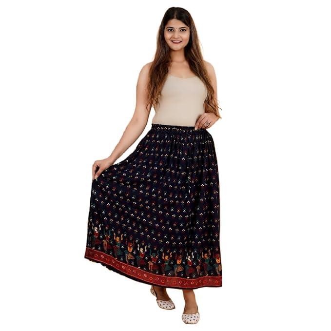 Womens Indian Cotton Wrap Around Skirts Boho Long Skirt Handmade Skirt