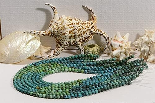 Perles Turquoise Naturelles Authentiques 5.8mm LKBEADS Qualité Gemme