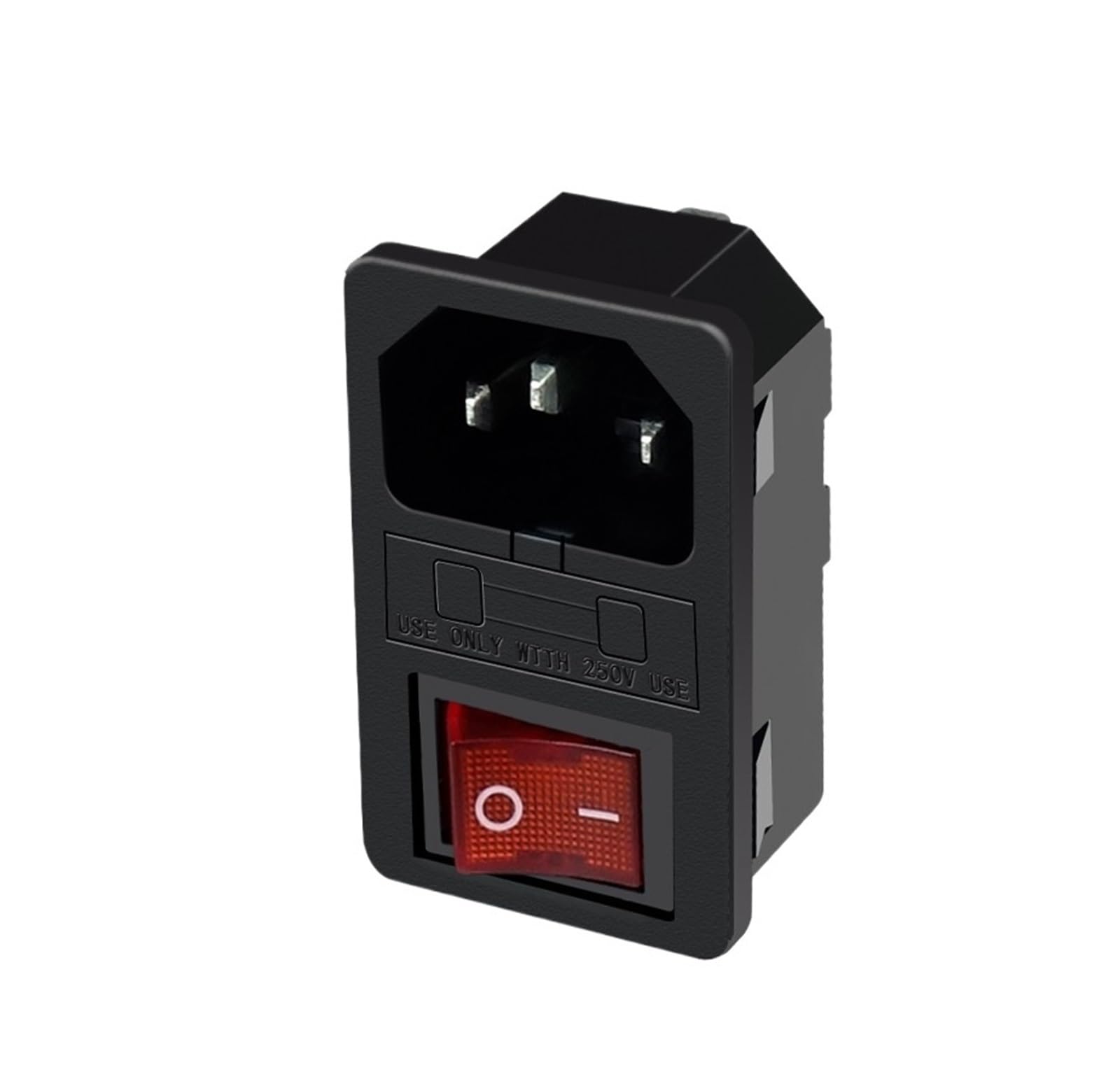 Fusible et Interrupteur pour Prise d'ordinateur 4 Pin 15A
