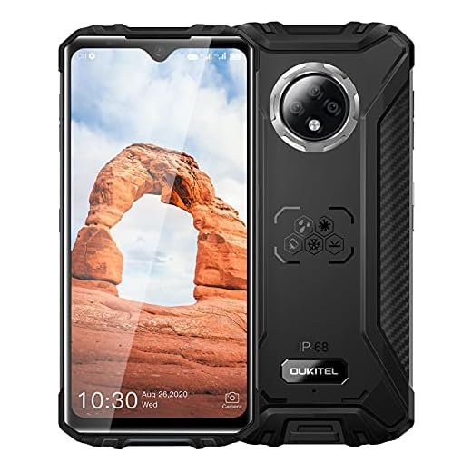 OUKITEL WP8 Pro Rugged Smartphone - 6.49" Display 4GB 64GB Unlocked Cell Phones, 4G Dual SIM Phone IP68 Waterproof Android 10 16MP Triple Camera Global Version 5000mAh Battery Face Fingerprint Black