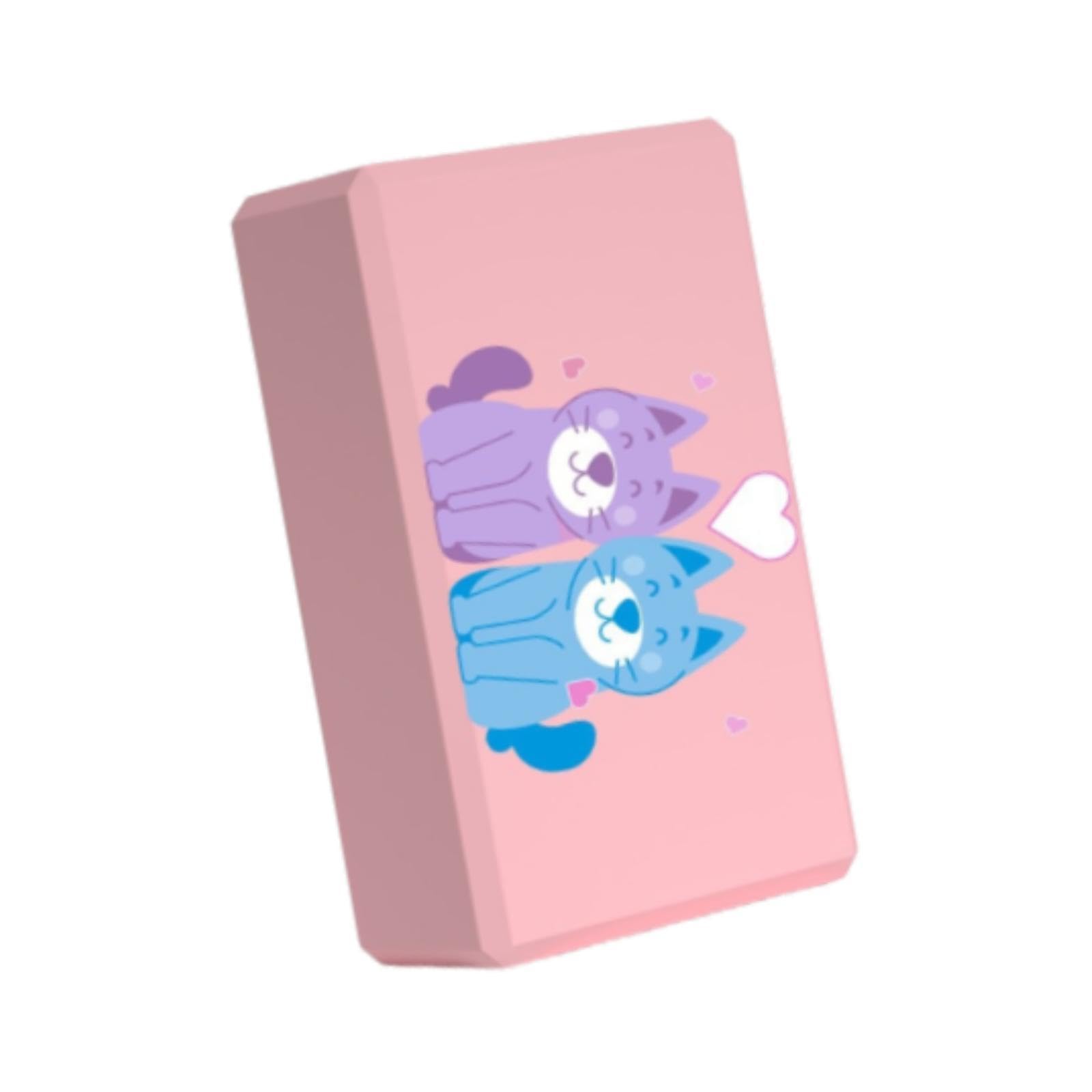Yoga Block Lightweight Gifts Yoga Accessories for Workout Bodytype Building Cute Cat-image-49