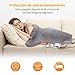 Almohadilla Eléctrica Cervical, Manta Electrica Lumbar 85x65cm, 120W Calentar Rápido, 3 Nivel,...