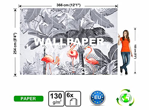 Carta da parati fotografica con palme della