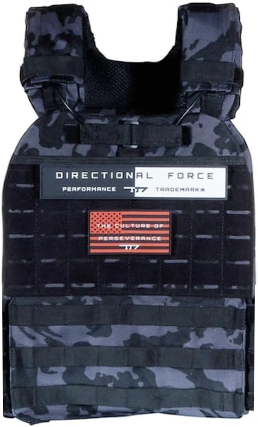 Directional Force | Centurion Weight Vest | Training Vest Workout Gear | Performance Apparel & Products (Stealth)