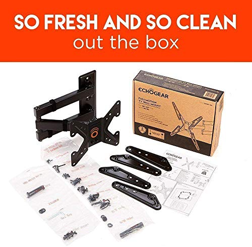image for ECHOGEAR Swivel Full Motion TV Wall Mount Bracket for 26-58 Inch TVs 