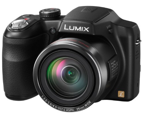 Panasonic Lumix DMC-LZ30 Bridge Camera - Black (16.1MP, 35x Optical Zoom, 25mm Wide Angle, Panaroma Shot, HD Video) 3 inch LCD (Renewed)