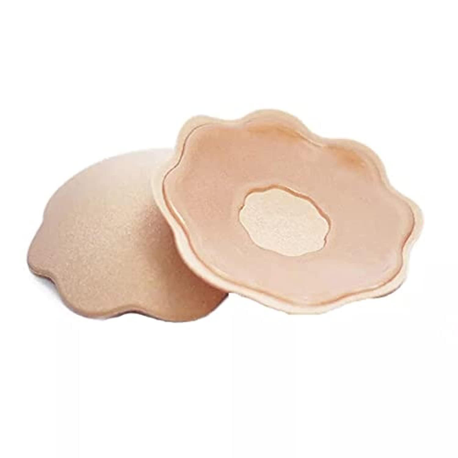 Sponsored Ad – Women's Reusable Silicone Nipple Sticker Cover Pasties, Flower Shape - Stick-on Breast Petals