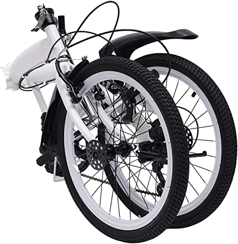 Fahrrad Für Erwachsene, Klapprahmen, 6-Gang-Geschwindigkeit, Doppel-V-Bremse, Robuster Ständer, 20 Zoll, Für Studenten, Büroangestellte A,20in – Bild 3