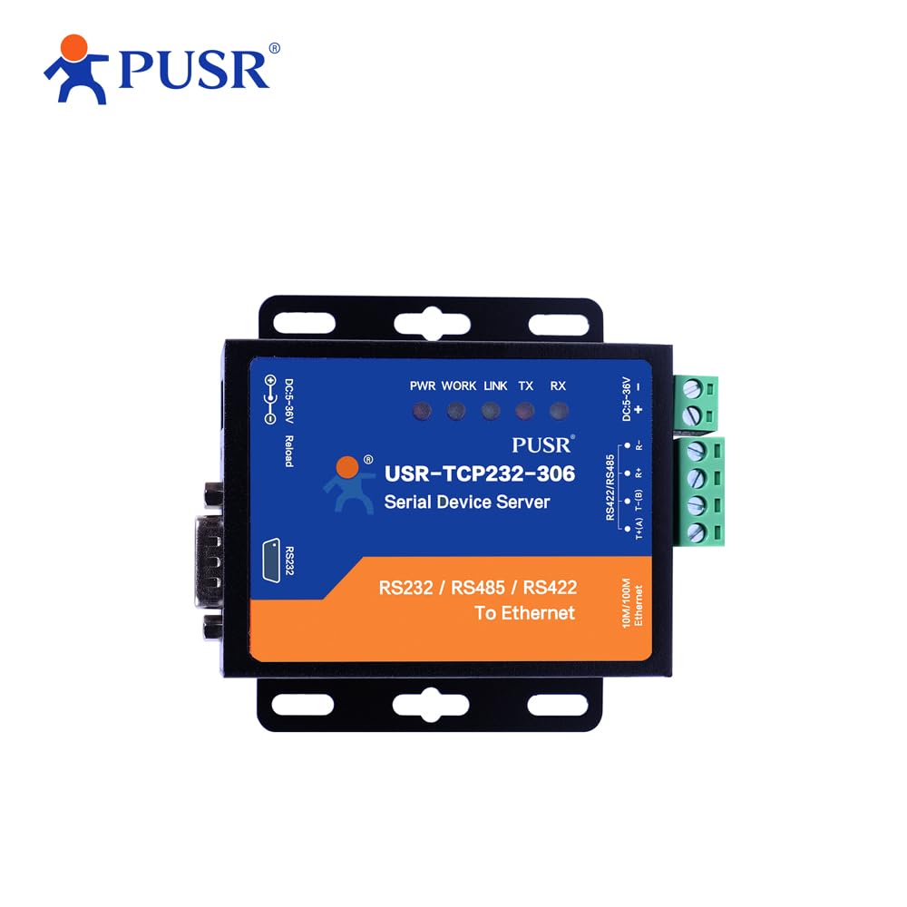 USR-TCP232-306 Modbus Gateway RS485 RS232 RS422 zu Ethernet TCP Serielle zu Ethernet Datenübertragung
