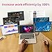 Larksmile Triple Laptop Screen Extender, 16