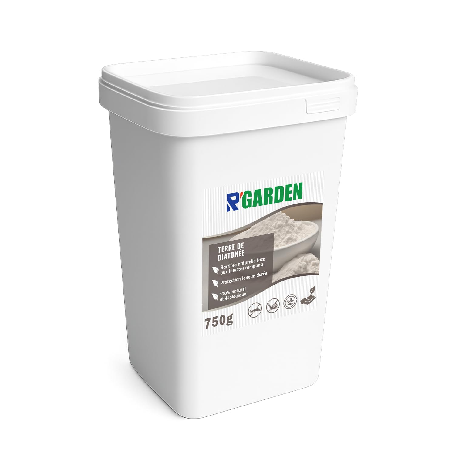 Terre de Diatomée - R'Garden | Multifonctionnelle, Qualité Premium | Seau (750G)