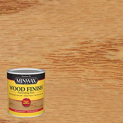 Image of Minwax 70041444 Wood Finish Penetrating Stain, Quart, Golden Pecan