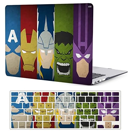 Laptop Case Compatible with New MacBook Air 13 Inch Case 2020 2019 2018 Release A2337 M1 A2179 A1932 with Retina Display & Touch ID, Plastic Hard Shell Case & Keyboard Cover Skin - Cartoon