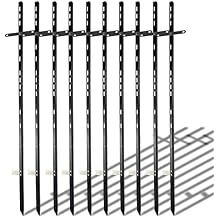 Visibility Signage Step Stakes for Signs Heavy Duty | 10 pcs | 46 Inches Tall  4ft | for Real-Estate, Parking, Garage Sale, and Event Signs...