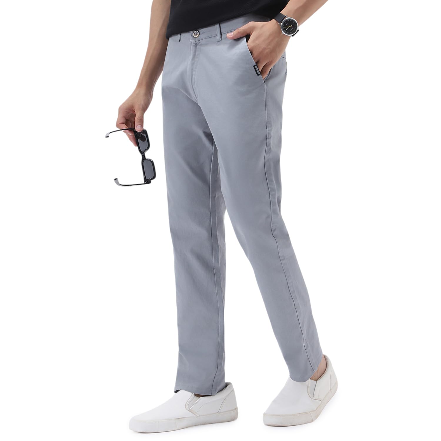 Urbano FashionMen's Slim Fit Casual Trouser