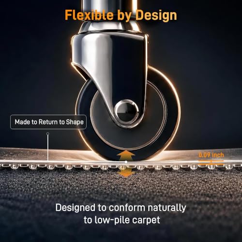 Office Chair Mat for Low-Pile Carpet 36" x 48", Convex Extended Lip - Image 2