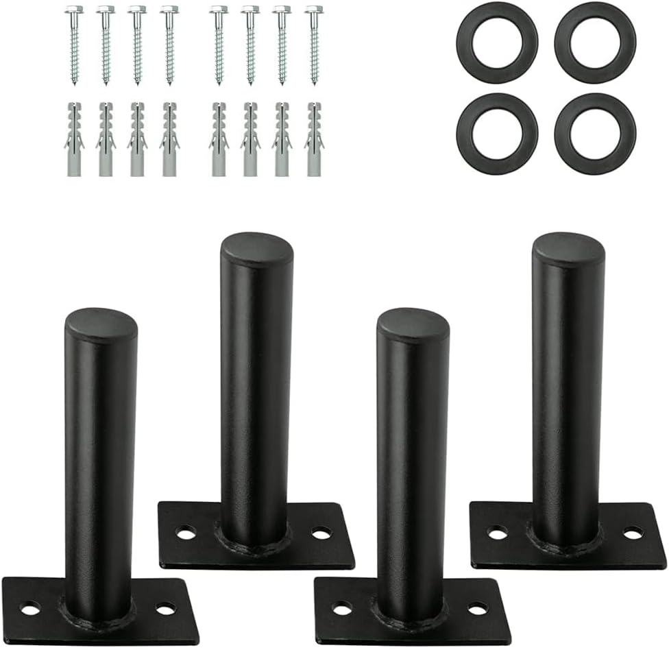 Weight Plate Holder, Steel Wall Mounted Weight Plate Rack Storage for 2" Weight Plate, Mounting Hardware Included