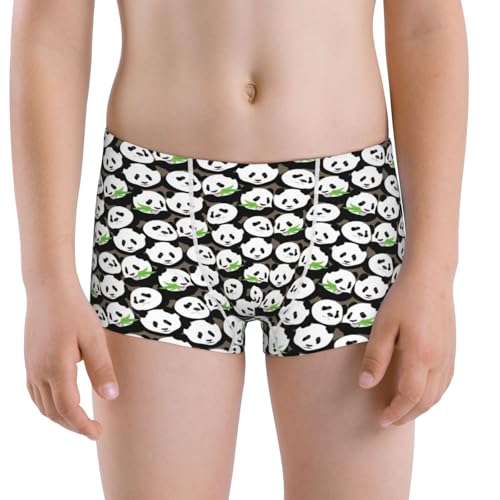 Boys' Cotton Boxer Brief Soft Underwear-Panda Bear
