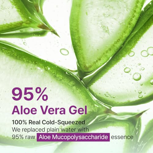 Image of Muco Ritual Ampoule - 95% Pure Aloe Vera Gel | Cooling, Soothing & Deep Hydration Serum for Sensitive Skin | Calm Visible Redness | Korean Skincare (4.06 fl oz / 120ml)