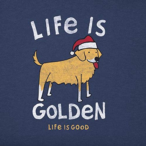 Life Is Good Women's Hoho Long Sleeve Crusher T-shirt Life is Golden, Darkest Blue, X-Large
