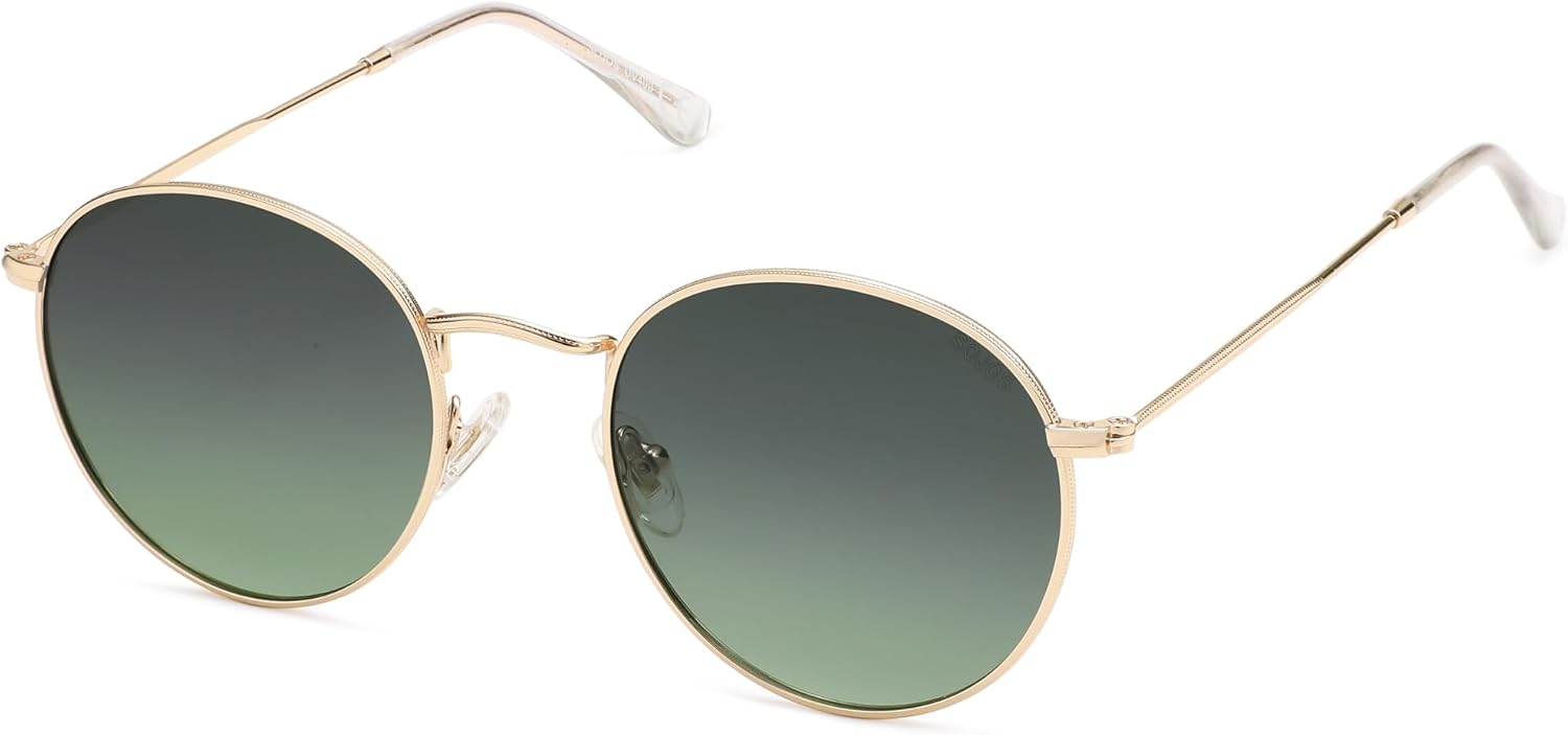 SOJOS Small Round Polarized Sunglasses for Women Men Classic Vintage Retro Shades UV400 SJ1014