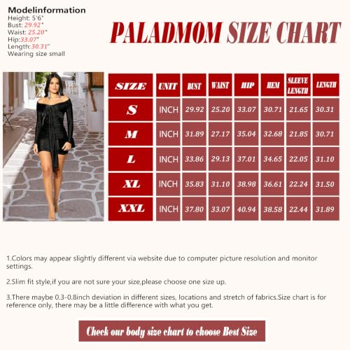 Image of Women's Casual Round Neck Long Sleeve Night Club Party Sexy Sparkly Bodycon Wrap Mini Dress