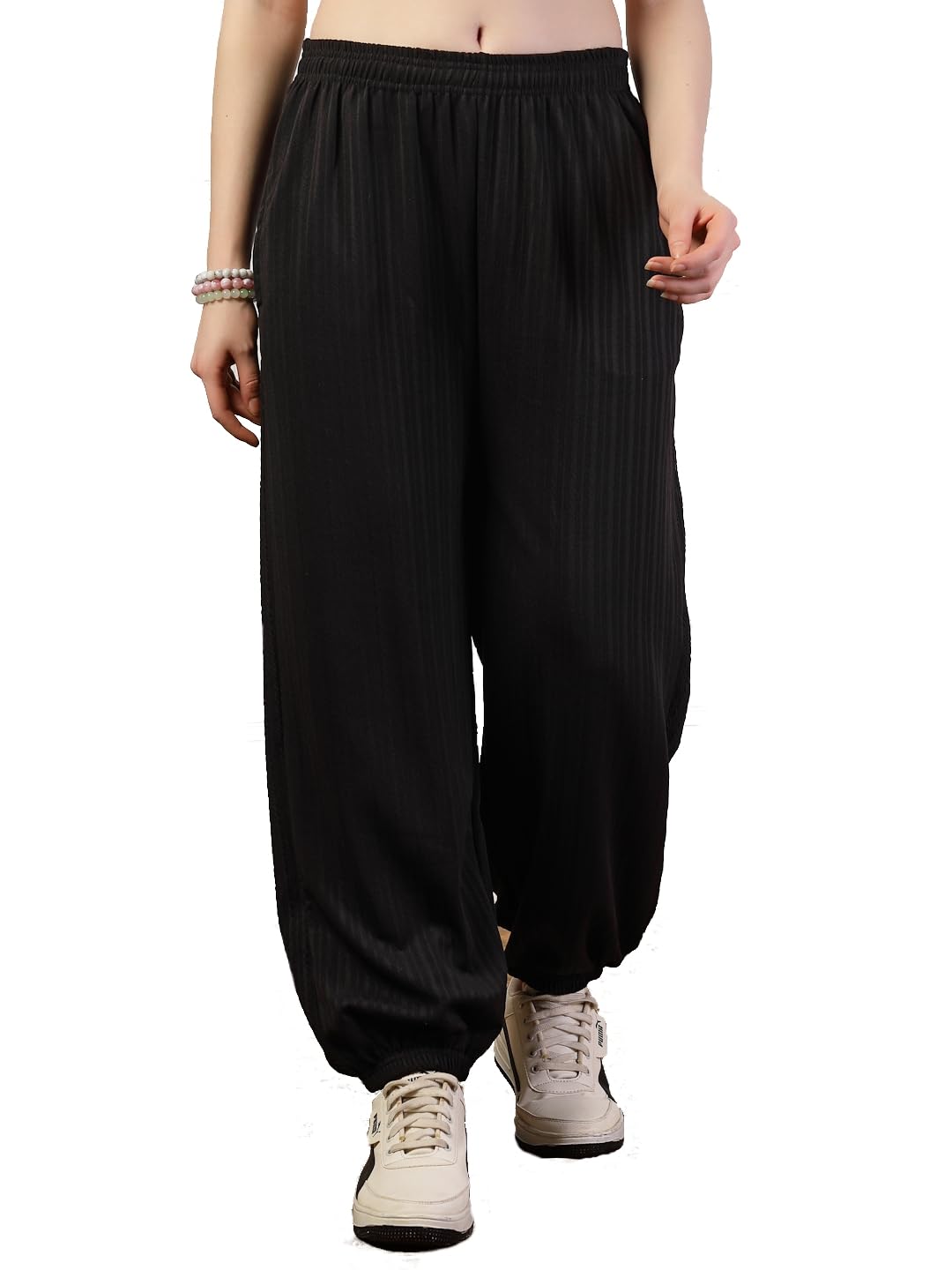 UZARUS Women's Ultra-Soft Baggy Fit/Relaxed Fit Joggers with Side Pockets & Gripped Hem