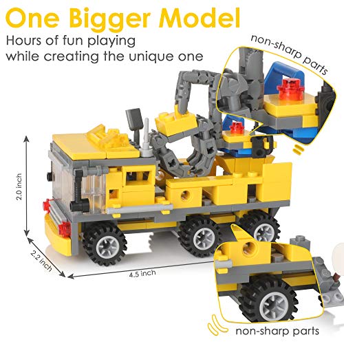 image for Batlofty 16-in-1 Construction Site Vehicles Toy Set, Construction Truc