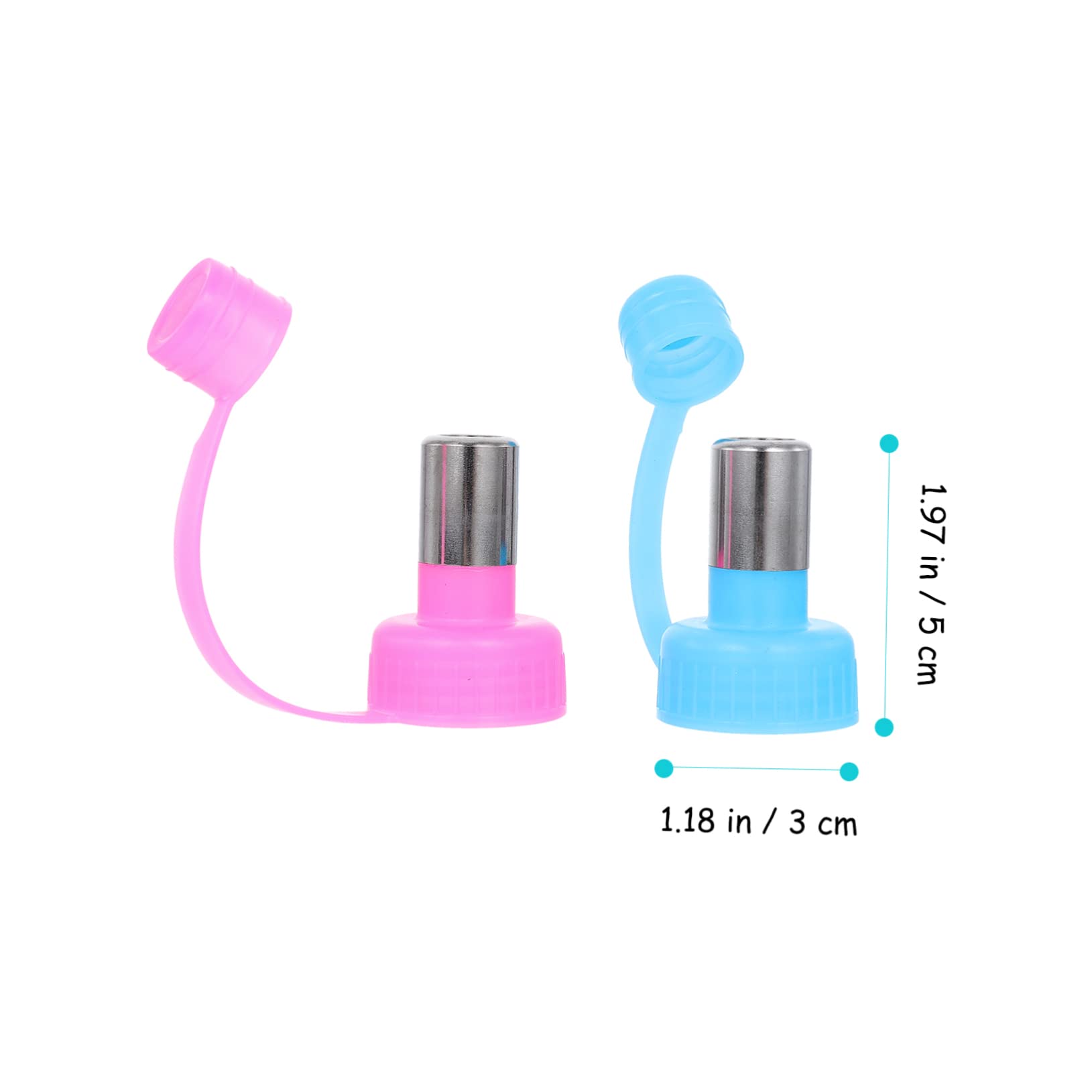 VICASKY 2Pcs Portable Dog Water Bottle with Leak Kettle Cap for Outdoor Travel Hiking Food Grade Materials Includes Colors Convenient Hanging Design