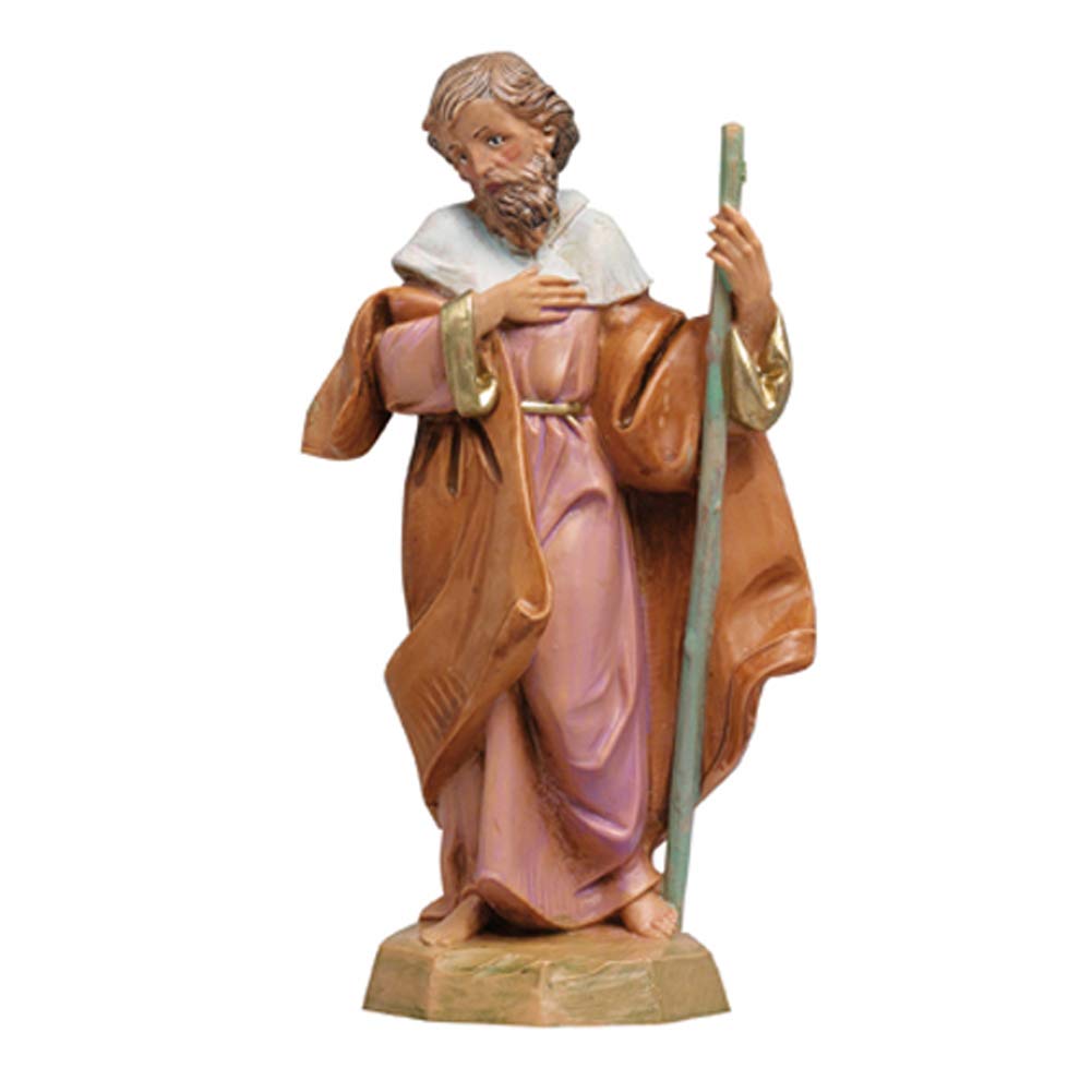Figurines Nativity Scene St. Joseph Standing with Stick 12 cm Fontanini 1