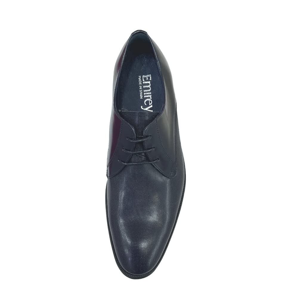 Zapatos Vestir Piel Azules - Cuero