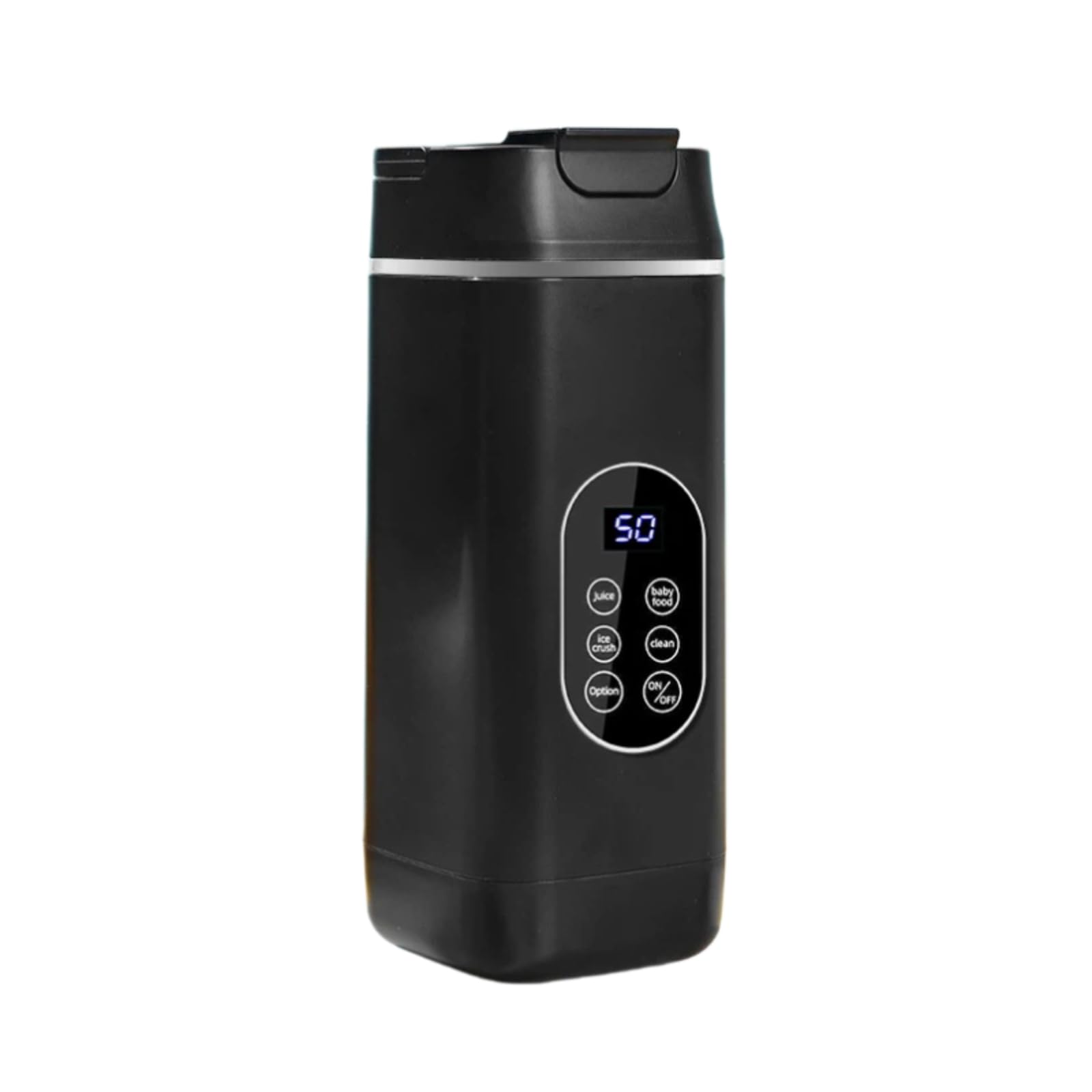Licuadora portátil inalámbrica, trituradora de hielo, mini licuadora personal con pantalla digital, batido de velocidad recargable, licuadora de viaje pequeña para uso en el hogar, al aire libre
