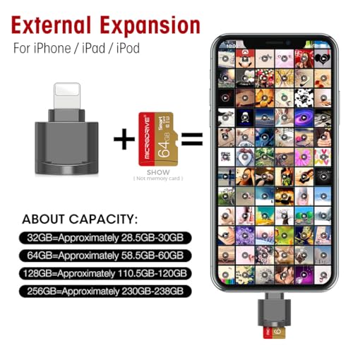 Verilux Micro SD Card Reader for iPhone, Silver - Image 4