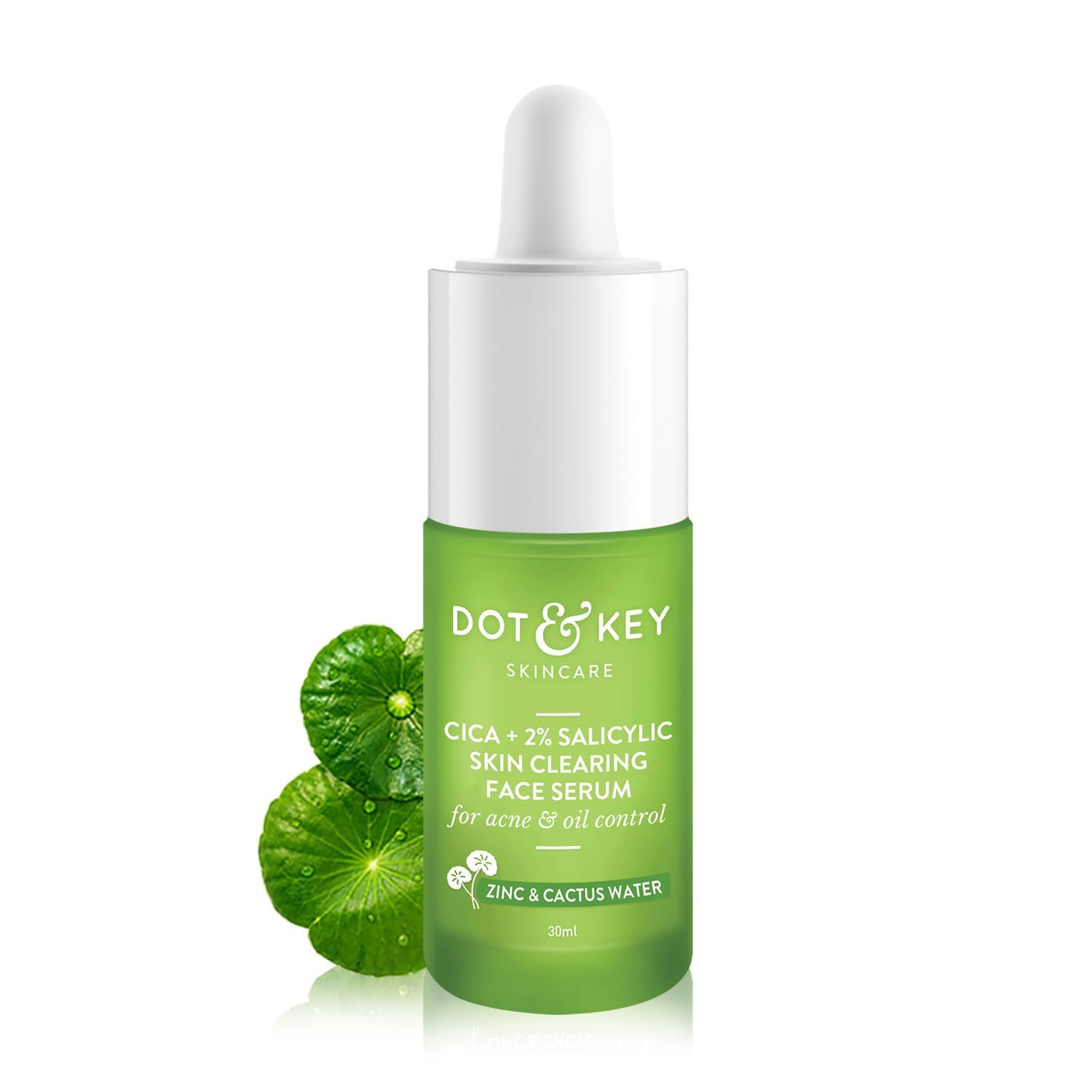 Dot-and-key Salicylic Acid Serum, 2% with Cica, Anti-Acne Treatment for Oily Skin, 1 fl oz