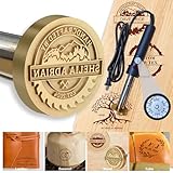 Custom Branding Iron for Wood Branding Irons Personalized Wood Burning Stamp Customized Logo Metal Stamp for Steak Leather Food Meat Bread Cake 1.5inches Electric-1
