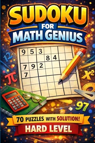 Sudoku for Math Genius: Hard Level